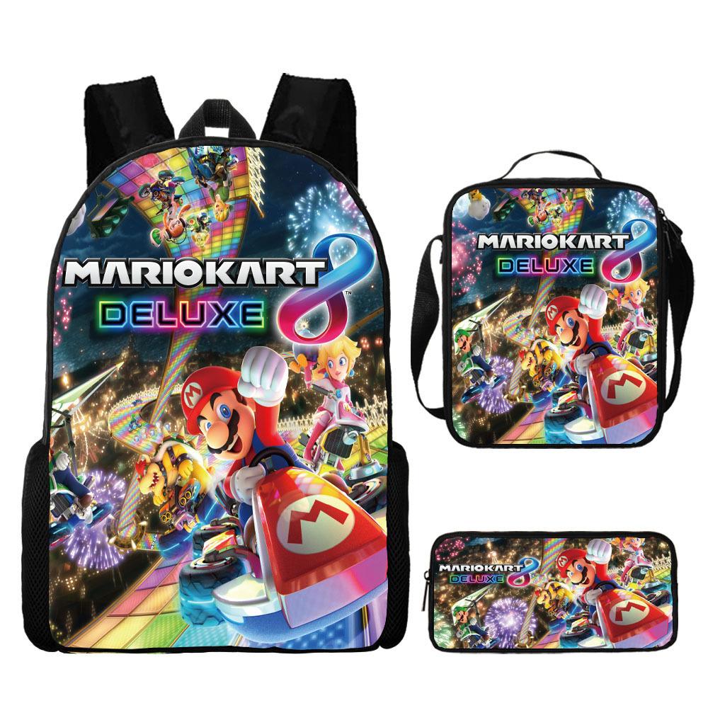 Mario, Primary And Secondary School Schoolbag, Children'S Backpack, Cartoon Satchel.
