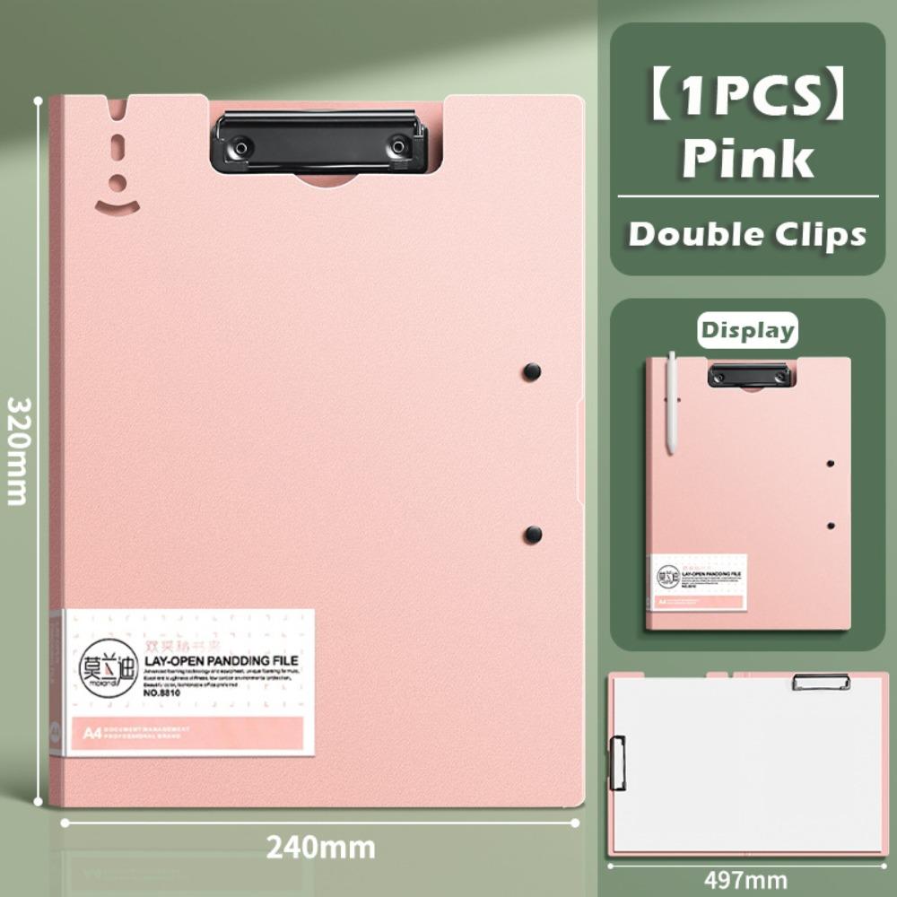 Double Clips Clipboard Multi-functional Memo Clip Board New A4 File Folder  Students