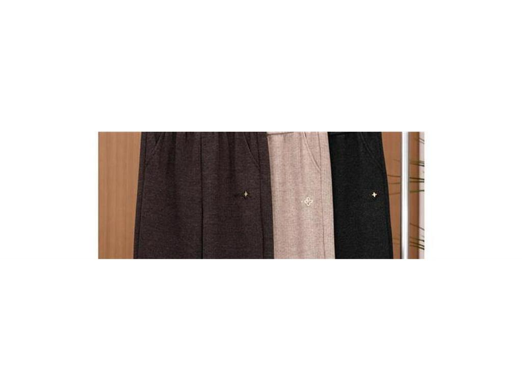 Fashionable High Waist Fleece-Lined Knit Pants - Autumn Winter Casual Chic