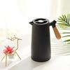 Thermoskanne 1000ml Kapazität Wasserspender Kessel mit Holzgriff Vakuumisoliert Wasserflasche Auslaufsicher Isoliert Kessel für Zuhause Büro Wohnheim