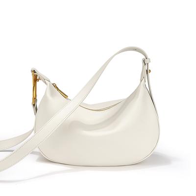 [] Cowhide Underarm Bag, High-end Texture Shoulder Messenger Bag, Niche Design Fashionable Leather Women's Bag