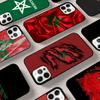 Marokko Flagge Wappen Handyhülle Für iPhone 17 Air 16 15 14 13 12 11 Pro Max Max Plus Bumper Hülle Abdeckung