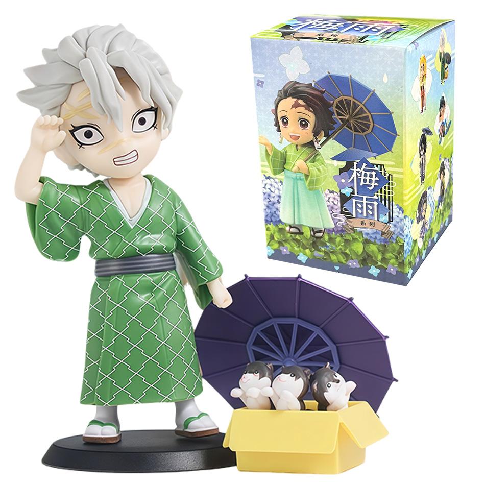 Demon Slayer Figure Toy Anime Kimetsu Yaiba Umbrella Tanjiro Nidouzi Inosuke Zenizu Figurine Model Doll Gifts PVD no series Kid Friendly Entertaining