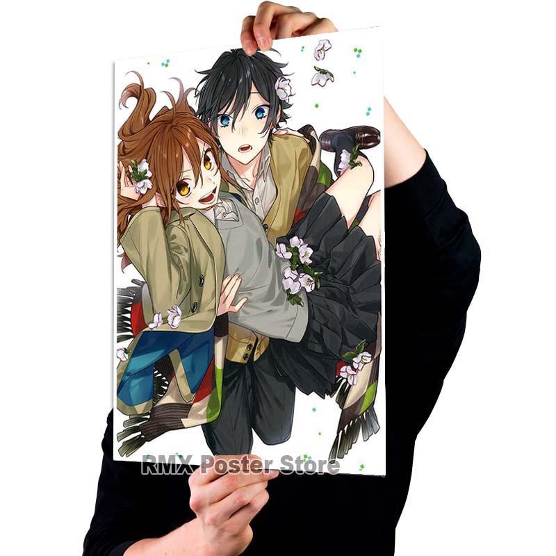 White Coated Paper Japanese Anime Horimiya Posters High Quality Print Poster Home Decor DIY Living Room Bar Decoration Painting