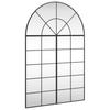 Wandspiegel Schwarz 100x150 cm Gebogenes Eisen