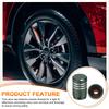 PATIKIL Tire Valve Cap, Set of 5, Inner Diameter 8mm,
