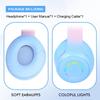 Luminous Gradient Wireless Bluetooth Headband with Macaron Earbuds – Heavy Bass Best Seller