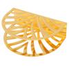 Gold Napkin Holder Hollow Out Semicircle Shape Stainless Steel Vertical Napkin Holder with Nonslip