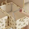 Thickened Fabric Storage Basket Steel Frame Wardrobe Organizer Clothing Storage Box Sweater