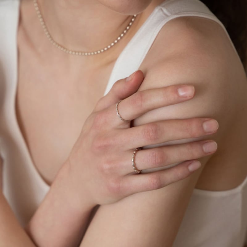 Dawn of Me Oval Link Chain Ring