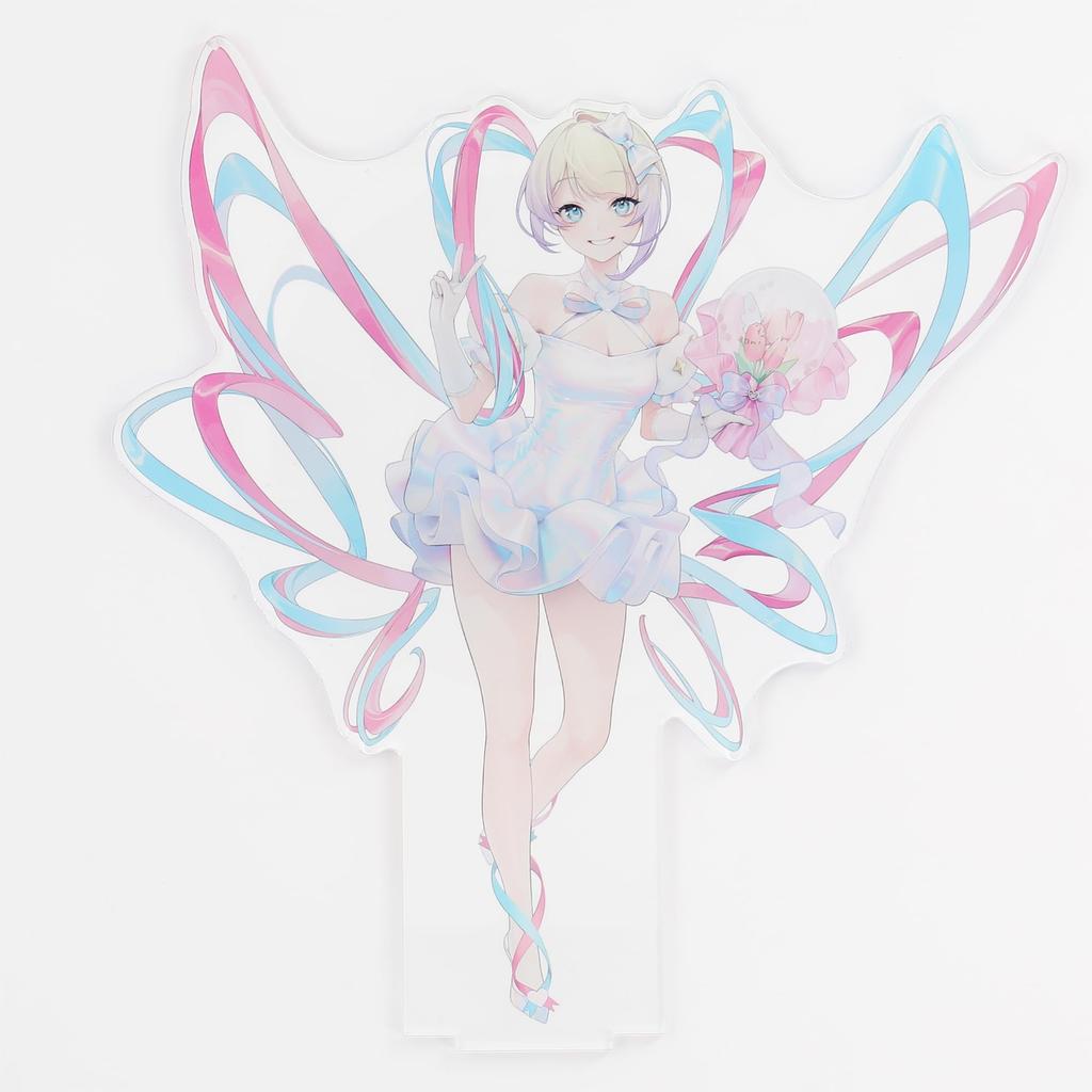 Nidiga Exhibition 2KV Acrylic Stand with Original Illustration by It's Been a Long Time No See