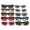Small Frame Retro Cat Eye Sunglasses Punk Hip Hop Sun Glasses Twisted Fried Dough Twist Leggings Men's Women's Sunglasses