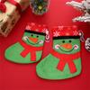 Christmas Stocking Decoration Snowman Small Bell Christmas Eve Children's Candy Gift Bag 6pc