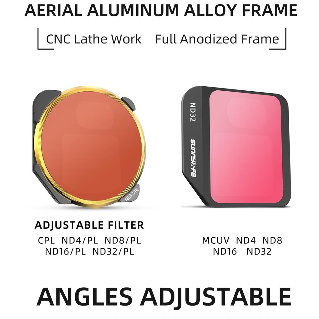 Camera Filter Lens Waterproof Professional Drone Lenses Aircraft Supplies Photography Replacement for 3
