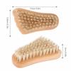 Nail Brush Travel Portable Wooden Foot Hands Fingernail Toenail Cleaning Scrub Brush for Men Women