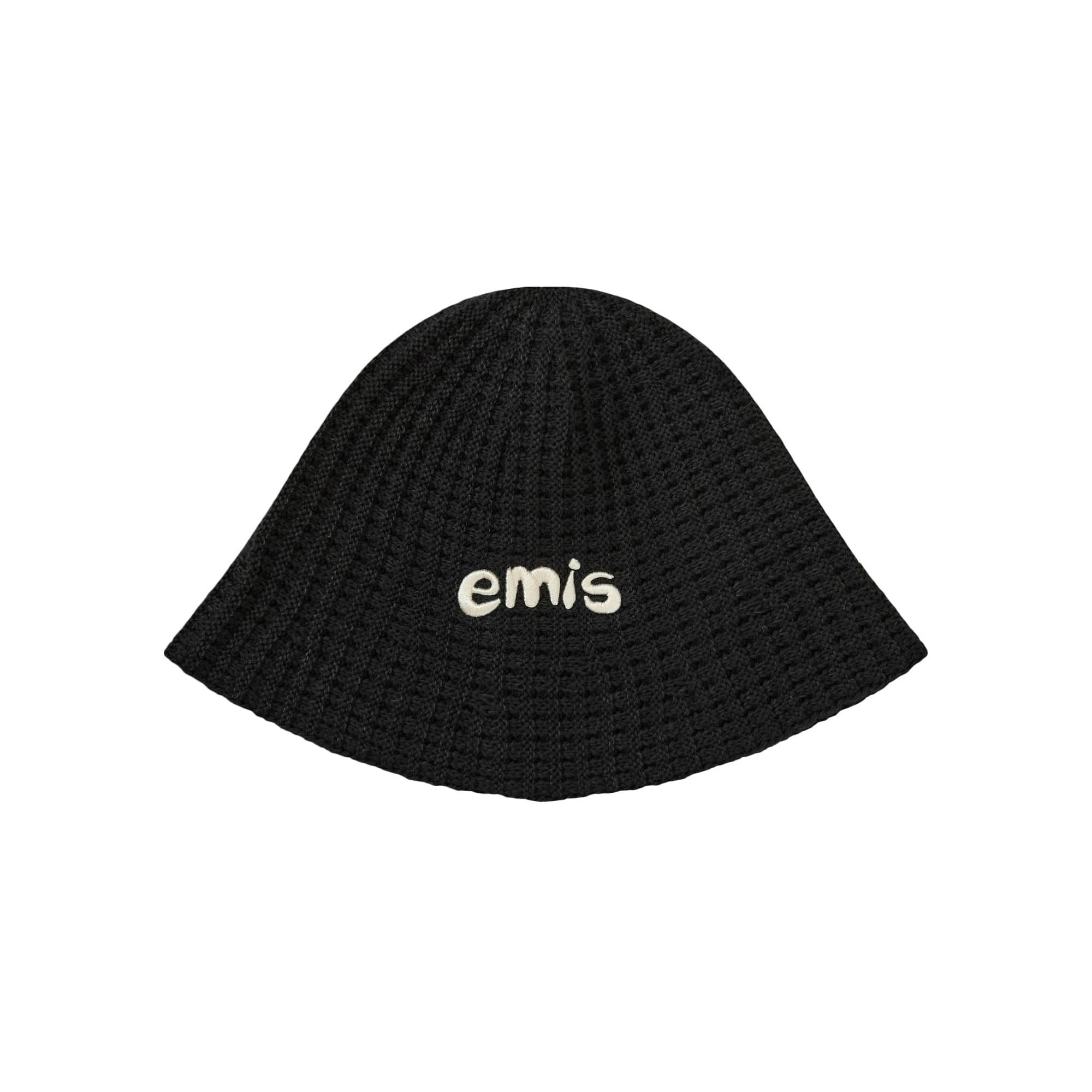 

[EMIS] COASTAL WAFFLE KNIT BUCKET HAT - 3 Colors BLACK