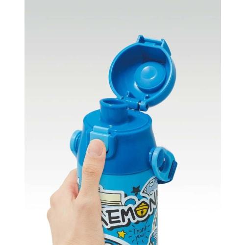 Skater Water Bottle, Doraemon Sticker, 580ml, Direct Drinking, Stainless Steel, Sports Bottle, SDC6N-A