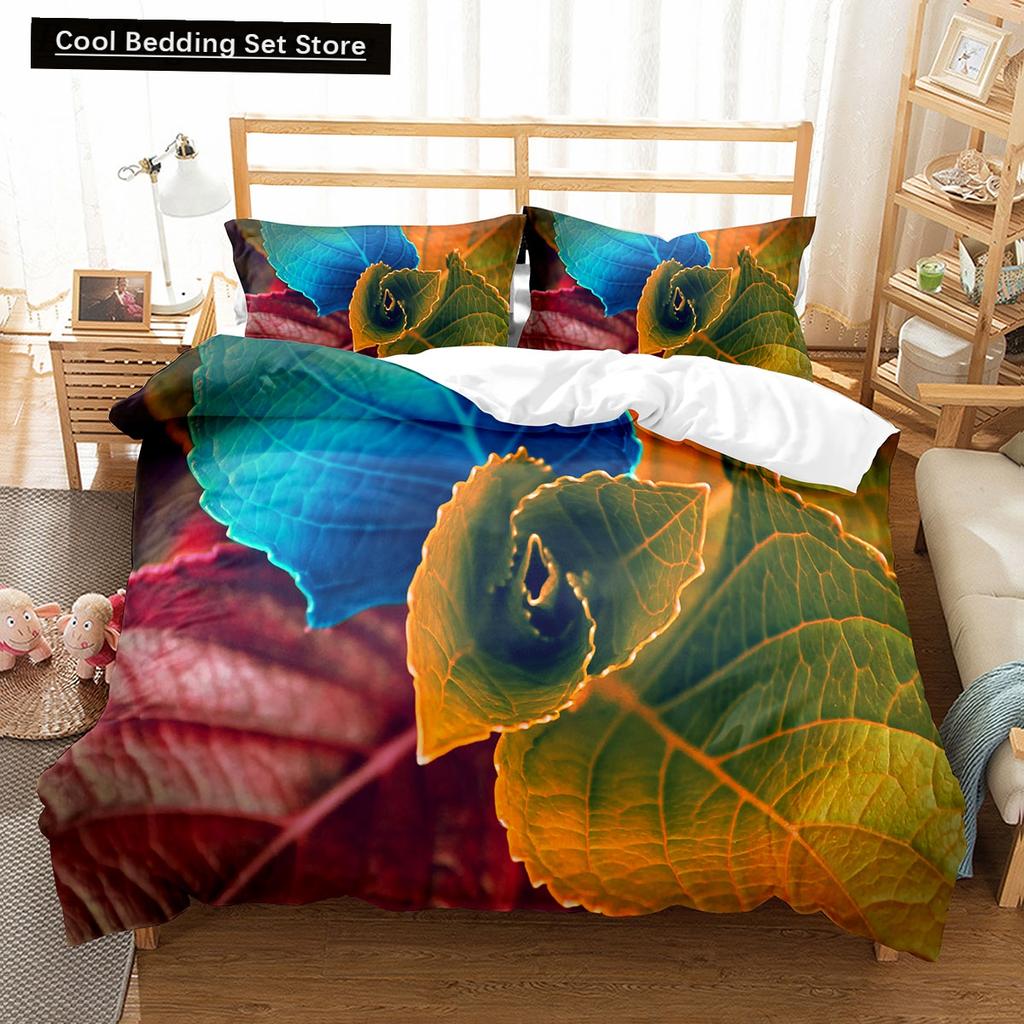 3D Abstract King Queen Duvet Cover Solid Geometry Bedding Set Rotate Three-dimensional Space 2/3pcs Polyester Soft Quilt Cover