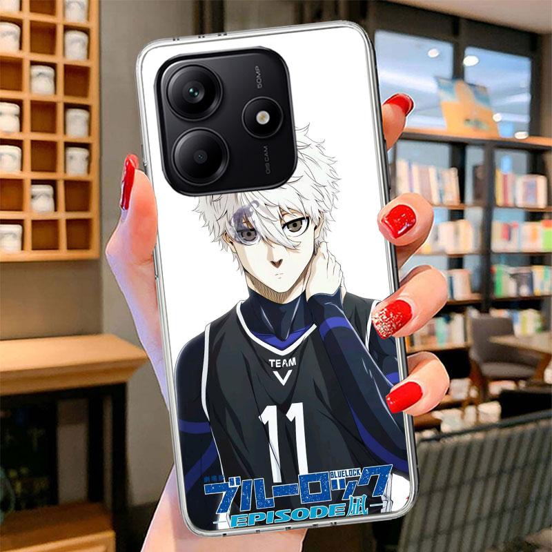 Blue Lock Nagi Seishiro Phone Case For Xiaomi Redmi Note 15 14 13 12 11 10 Pro Plus 14S 12S 11S 11T 11E 10S Soft Fundas Shell Re