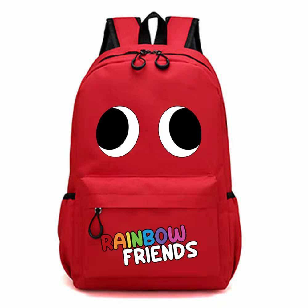 Rainbow Friends Original Design Canvas Backpack For Children Medium Size 20-35l Capacity