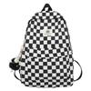 Chessboard Girls Pattern Boys Backpack Front Organizer Laptop Storage School Bag