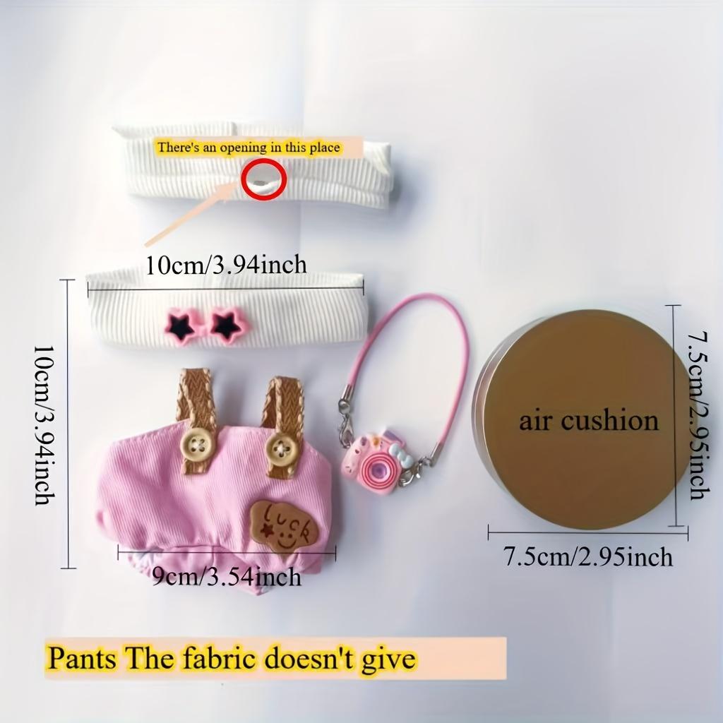 New 2025 Labubu First and Second Generation Doll Accessories Trendy Playwear Starry Eye Suspender Pants Hat Set Doll Accessories Changeable Cute