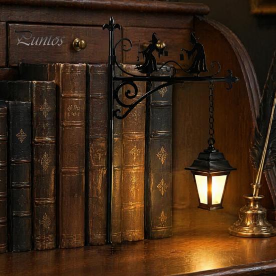 Leseeckleuchte im Vintage-Stil, Dekorative Bücherregalleuchte, Bibliothekslaterne, Leuchten für Bücherwürmer, LED-Buchnischenlampen-Ornament, Arbeitszimmer, Heimbibliothek,