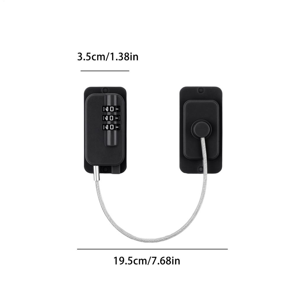 Fridge Lock Heavy Duty Combination Window Latch Lock for Fridge Door for Kitchen Bathroom Bedroom Cabinets Drawers Closet Rv