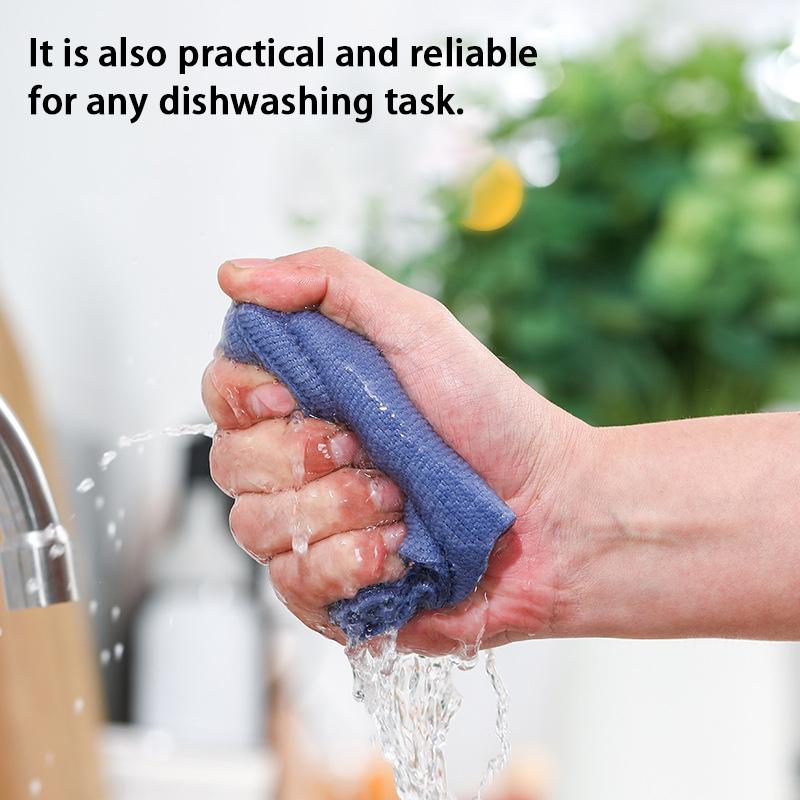 10/20Pcs/Box Microfiber Towel Absorbent Kitchen Cleaning Dishcloth Non-stick Oil Dish Rags Napkins Tableware Home Cleaning Towels