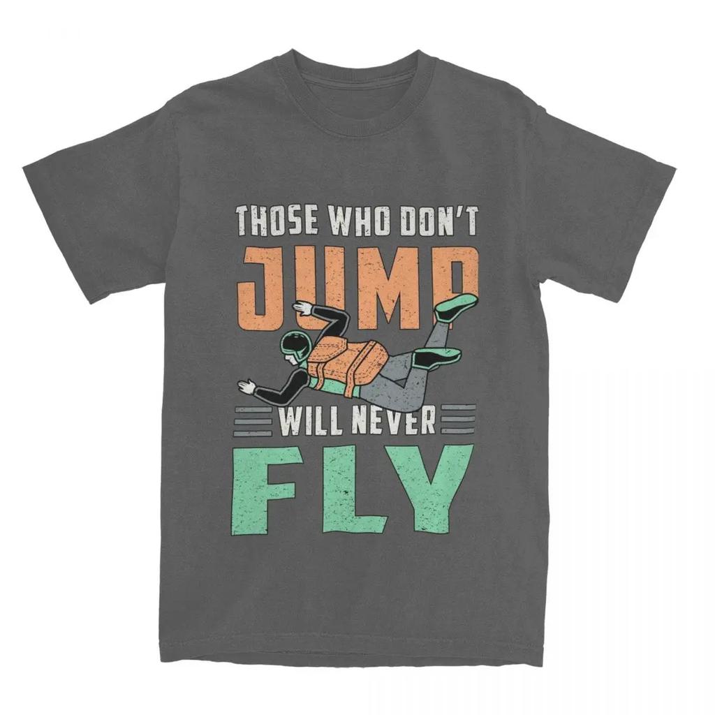Skydiving Skydiver Jump Retro Funny Gift Men Women T Shirts Skydive Parachuting Tees T-Shirt Pure Cotton Gift Idea Clothes