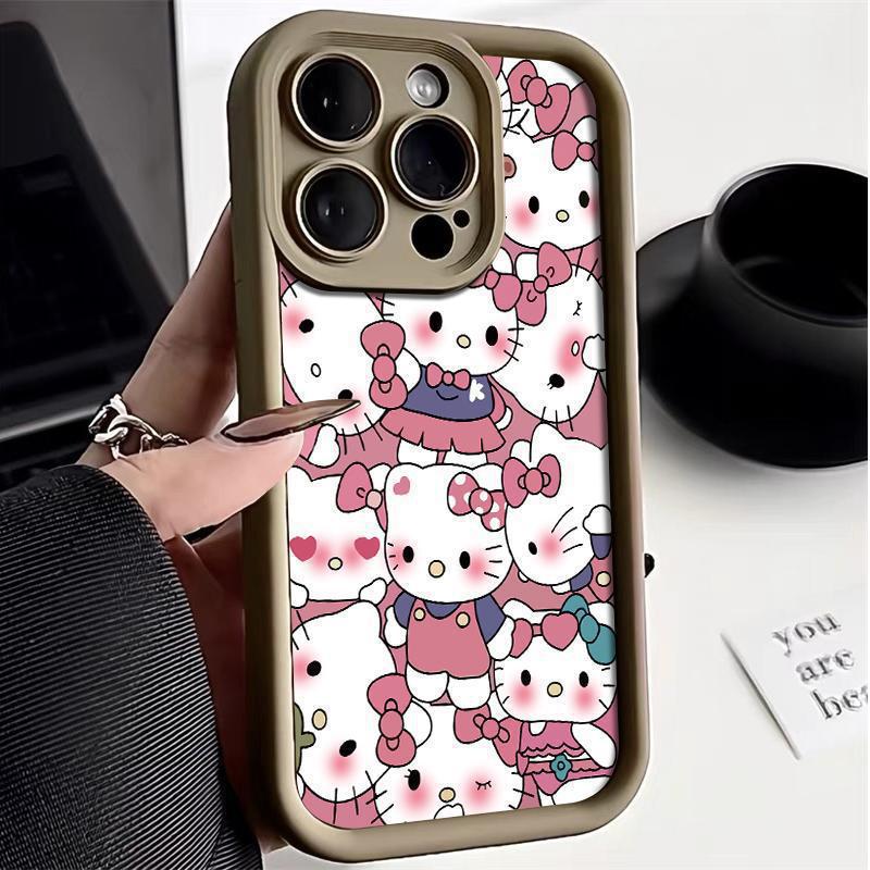 Explosive TEMU/Xiyin/TikTok Sanlio TK cat Hello Kitty for Apple 16 mobile phone case 5303
