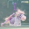 Cute Pony Plush Keychain Funny Money Horse Doll Pendant Creative Gift For Boyfriend Girlfriend