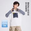 Boys Striped Fake Two-Piece Long Sleeve T-Shirt Teens Hip Hop Sport Top 2026
