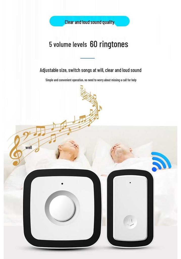 Elderly Wireless Emergency Call Button for Long-Distance Home Use