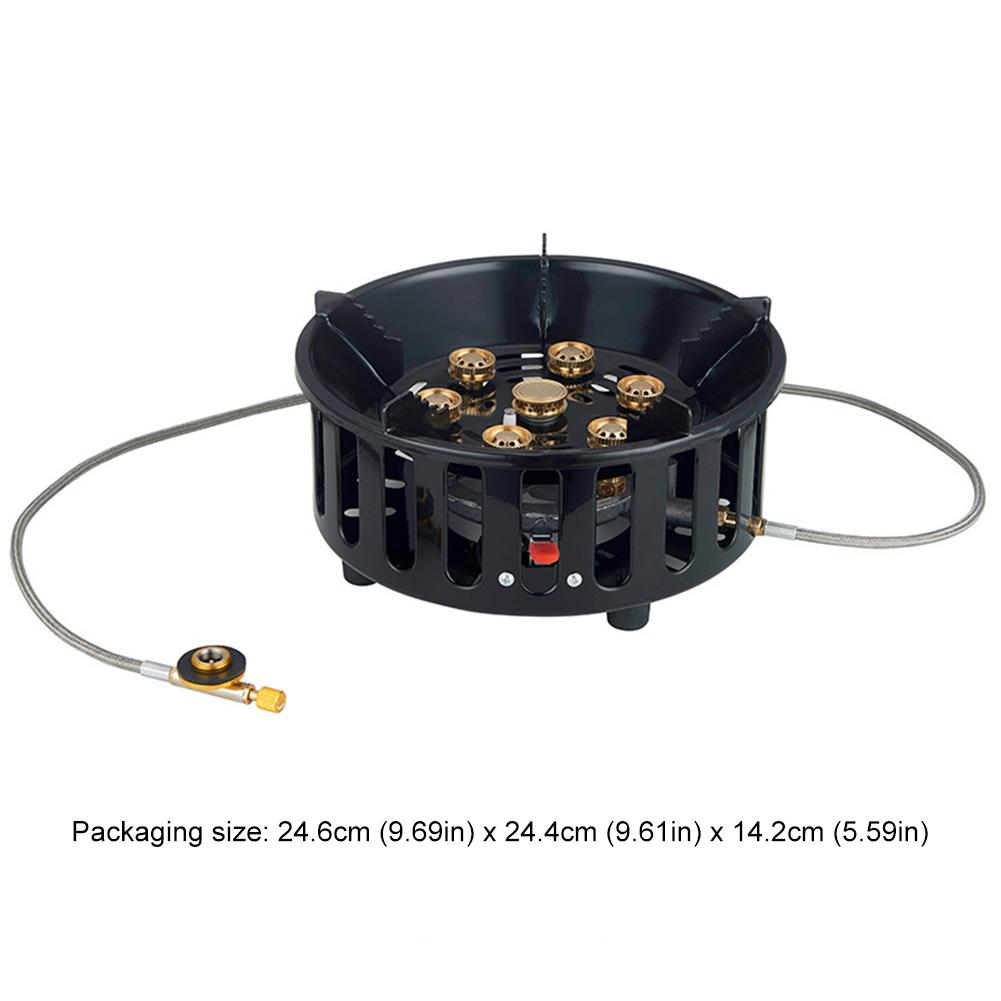 21000W Electronic Ignition Gas Stove with Adapter Portable Outdoor Furnace High Power Furnace for Outdoor Camping Tourist