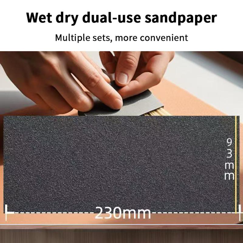 5/6/8/10/18/24Pcs Sandpaper 2000 2500 3000 5000 7000 Mixed Grits Sand Paper Water/Dry Sanding Paper Abrasive Tool
