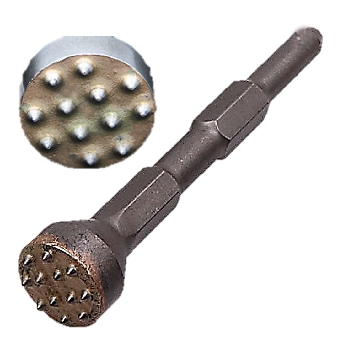 

ST TS Electric Hammer for Masonry, Surface Roughening, Concrete, Paint Removal, Corner Alignment, Chamfering (01 Round, Hexagonal Shank, 12 Teeth)