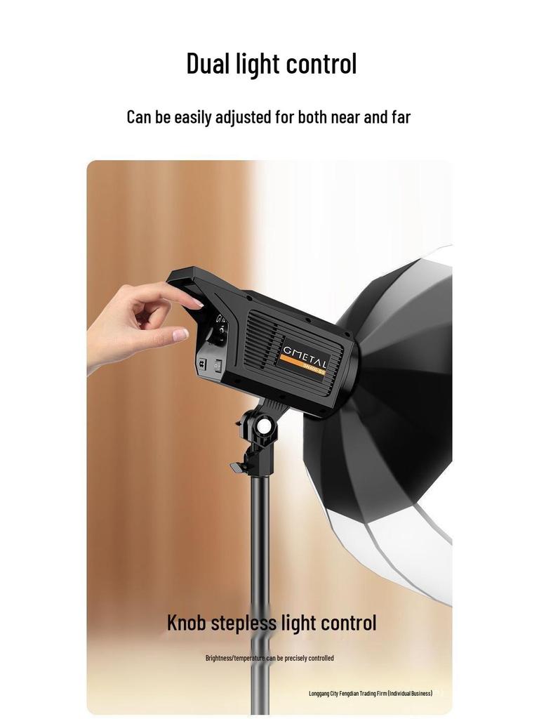 Professional-Grade LED Floor-Standing Spherical Fill Light for Photography and Livestreaming