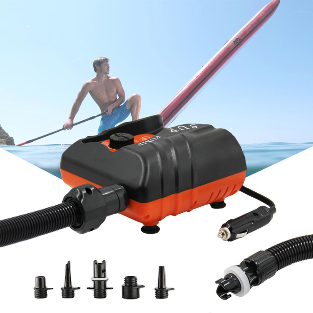 Portable Air  Pump 12V Electric Air Bump For Paddle Board With 6 Ports   16PSI  Air Pump Tool