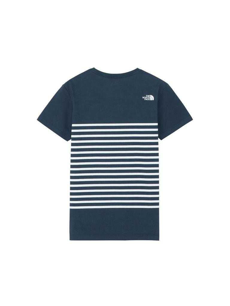 North Panel Border Urban L [The Face] S/S Tee, Navy,