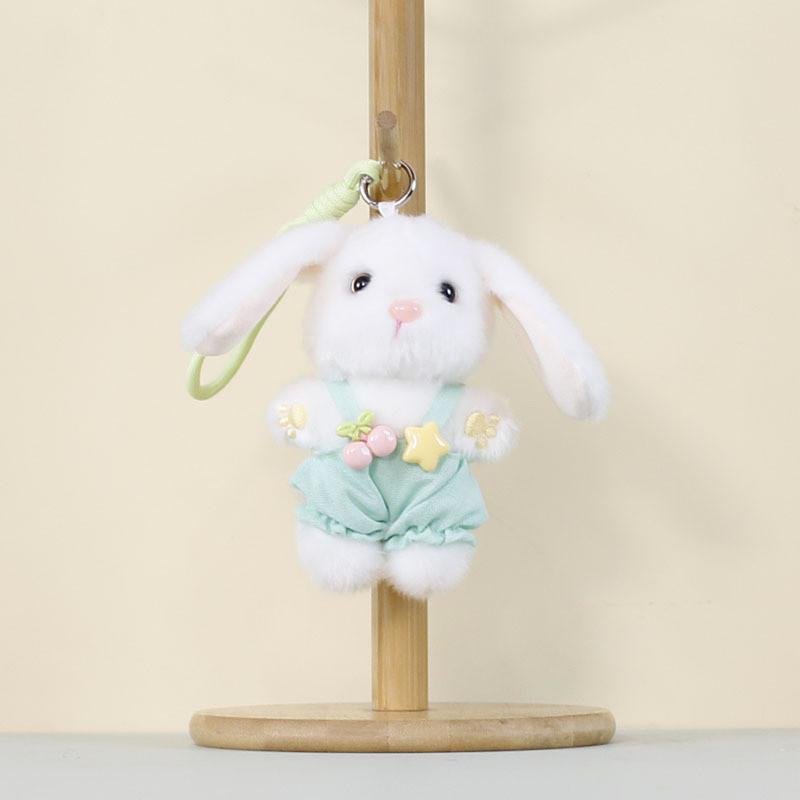 Plush Bunny Keychain With Cute Cartoon Design For Girls And Boys GreenBunnyPants
