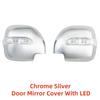 Car ABS Chrome Rearview Accessories Plated Trim Door Mirror Cover With LED For Mitsubishi Montero V73 2001 2002 2003 2004 2005