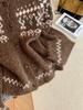 Korean Retro Women's Fair Isle Cardigan - Soft, Fluffy, Autumn/Winter Knit Sweater