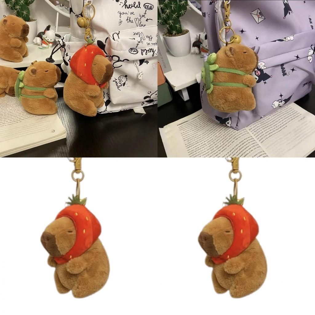 Cute Capybara Plush Keychain Bag Pendant Girls' Gift Soft And Adorable