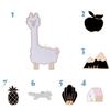 Fashion Cartoon Apple Animal House Cute Brooch Metal Pin Button Pins Gift Pursuing Excellence