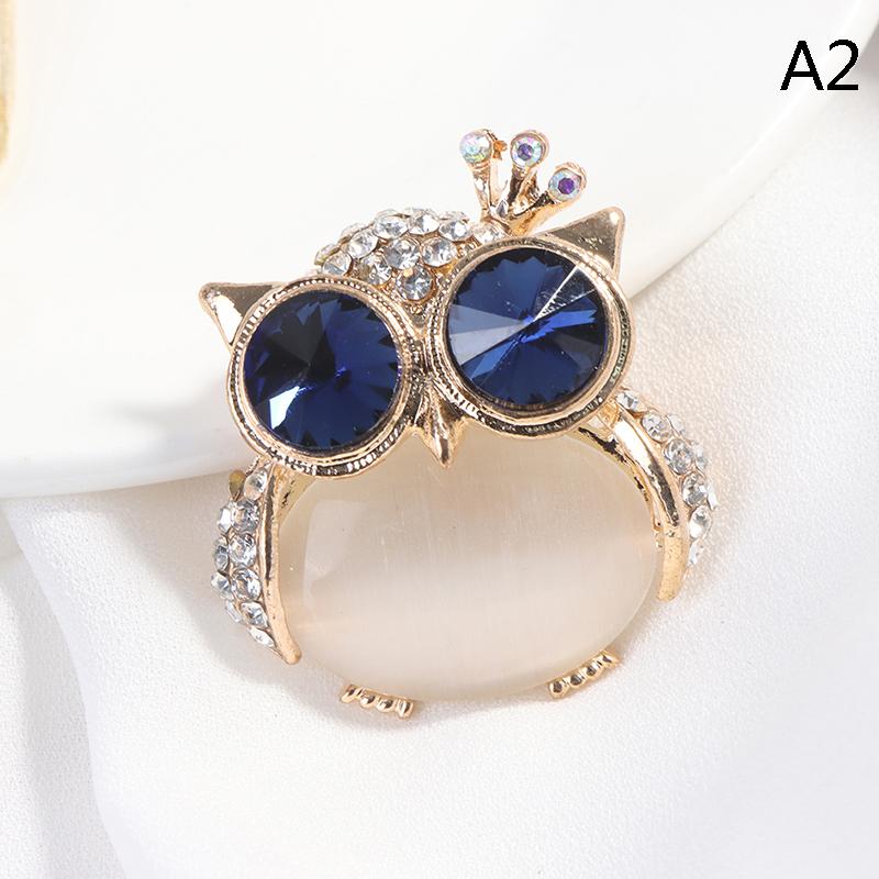 

1 шт., броши с голубыми глазами и совой для женщин, милая брошь в виде животного, булавка, аксессуары для одежды