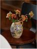 Valley Ceramic Vase: Japanese Retro Hand-Painted Single-Eared Sunflower Pot for Living Room Flower Arrangements