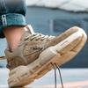 Work Safety Shoes Steel Toe Anti-puncture Indestructible Men Boots Kevlar Insole Anti-smash Work Sneakers Protective Shoes