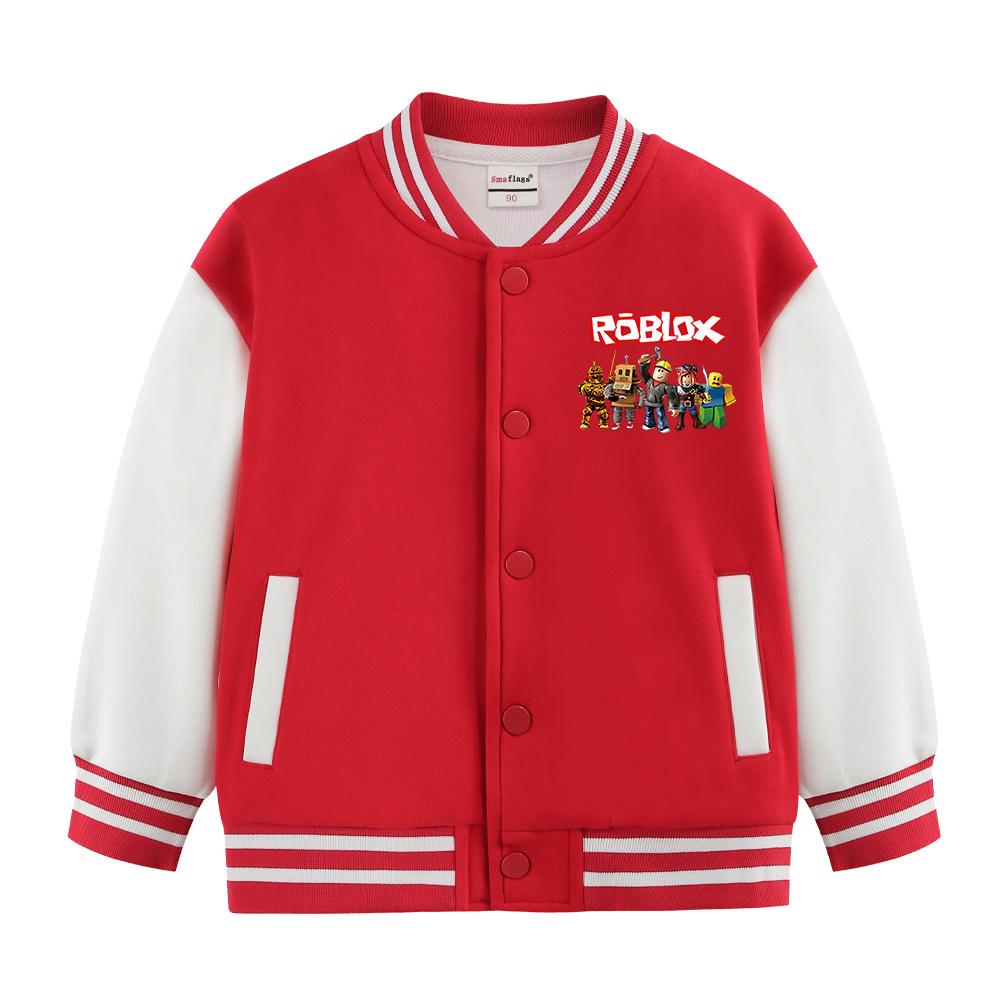 Boys Autumn & Winter Baseball Jacket with Velvet Lining - Versatile Style for Kids 100cm