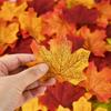 Realistic Fake Maple Leaves for Fall Decor - Wedding Aisle Scatter Autumn DIY Crafts Party & Classroom Decoration